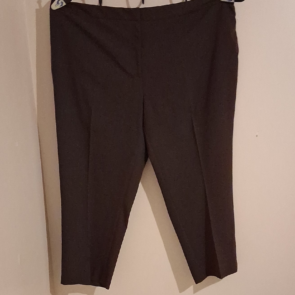 Classic Brown Cropped Dress Pants